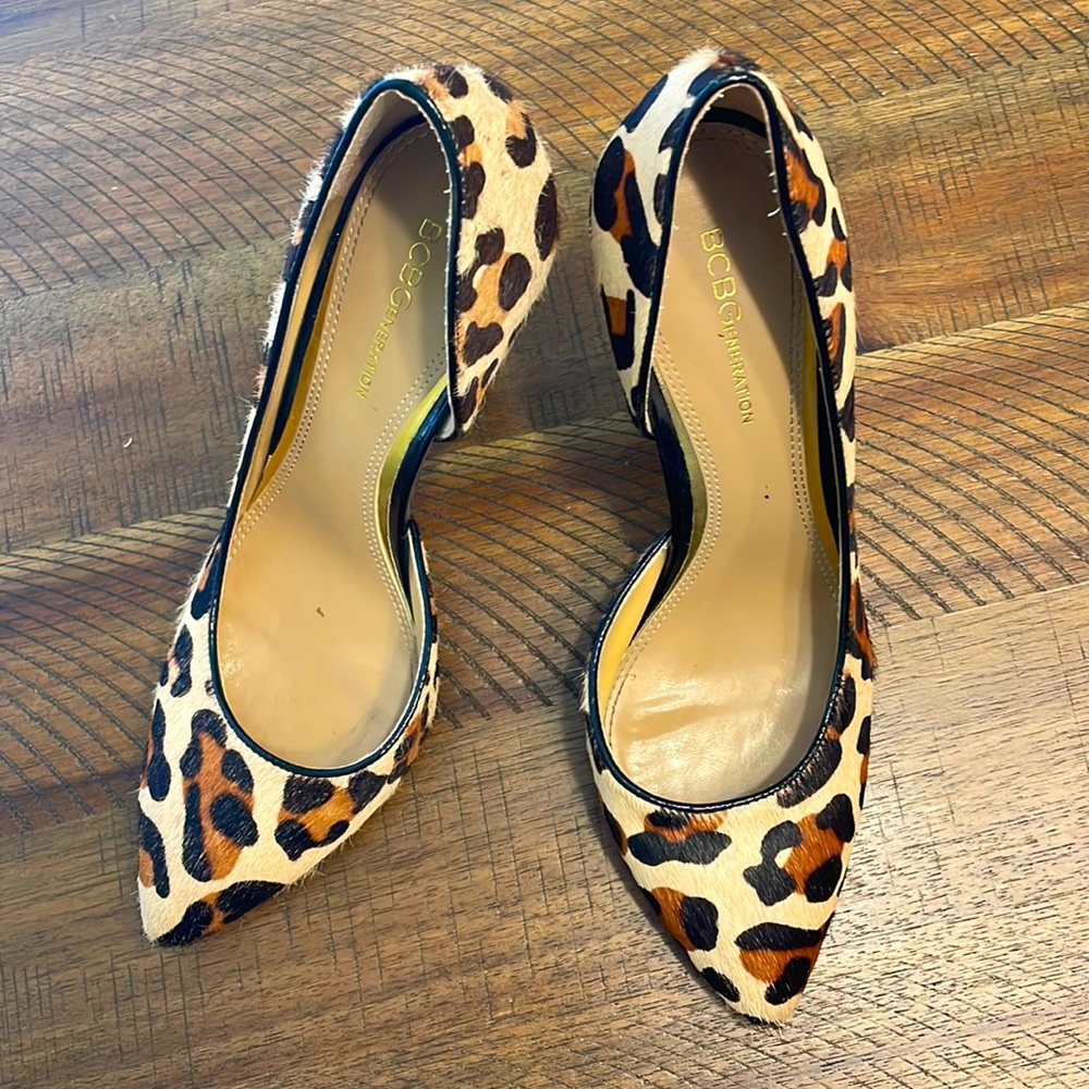 BCBGeneration Leopard Print Heels